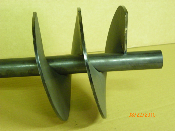 Schneckenflügel/ Schneckenbleche für 30 mm Wellen in 4mm Materialstärke