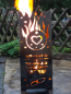 Preview: Fire Column "EHE" Fire Basket Fire Bowl Outdoor Fireplace Fireplace Steel