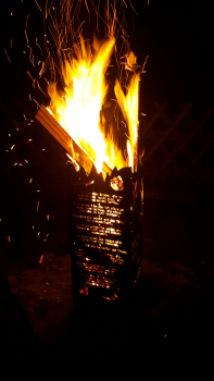 Fire Column "EHE" Fire Basket Fire Bowl Outdoor Fireplace Fireplace Steel