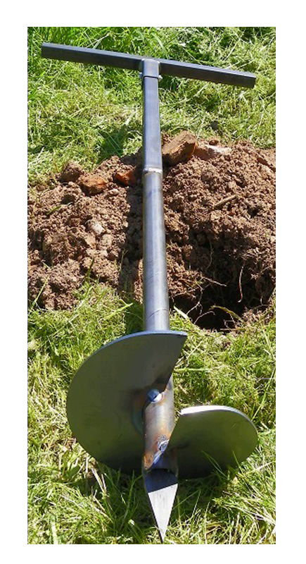 250mm Erdlochbohrer Hand Gartengeräte bohrer Pfahl Brunnenbohrgerät Werkzeug 