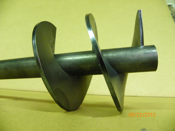 Schneckenflügel/ Schneckenbleche für 30 mm Wellen in 4mm Materialstärke