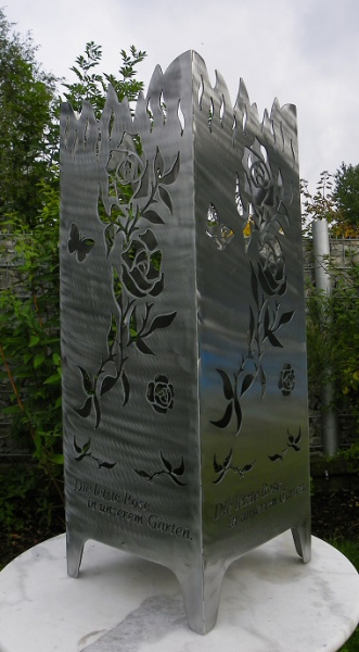 Feuersäule "Rose" Feuerkorb Feuerschale Schwedenfeuer Feuerstelle Stahl Feuersäule "Rose" Feuerkorb Feuerschale Schwedenfeuer Feuerstelle Stahl